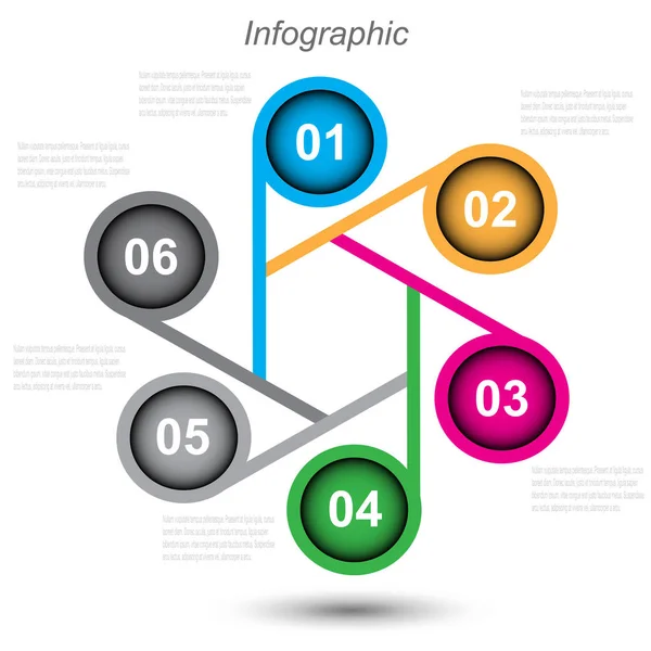 Info Grafische Design Vorlage — Stockvektor