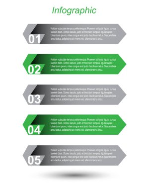 Bilgi grafiği şablon tasarımı.