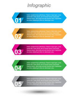 Bilgi grafiği şablon tasarımı.