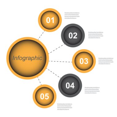 Bilgi-grafik tasarım şablonu.