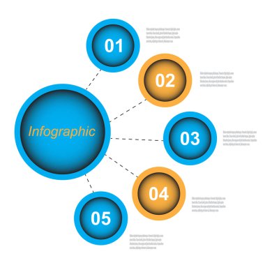 Bilgi-grafik tasarım şablonu.