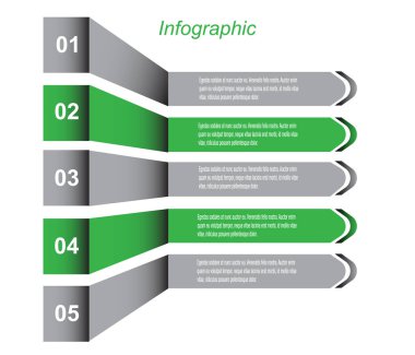 Bilgi grafiği şablon tasarımı.