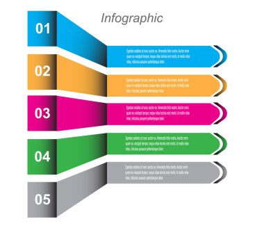 Bilgi grafiği şablon tasarımı.