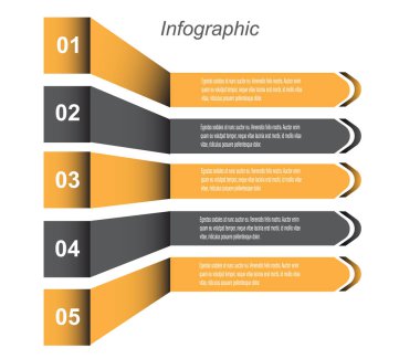 Bilgi grafiği şablon tasarımı.