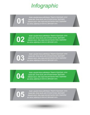 Bilgi grafiği şablon tasarımı.