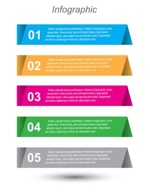 Bilgi grafiği şablon tasarımı.