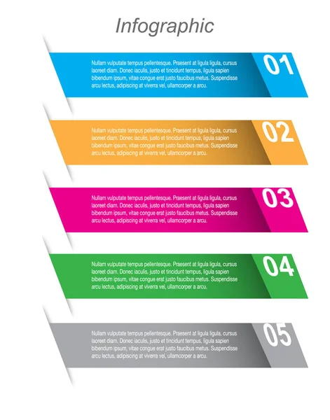 Conception Gabarits Infographiques — Image vectorielle