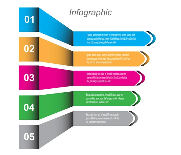 Modello Design Info Grafico — Vettoriale Stock