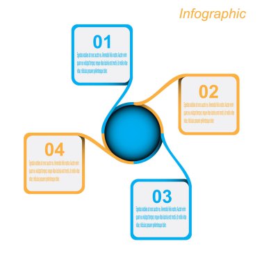 Bilgi-grafik tasarım şablonu.