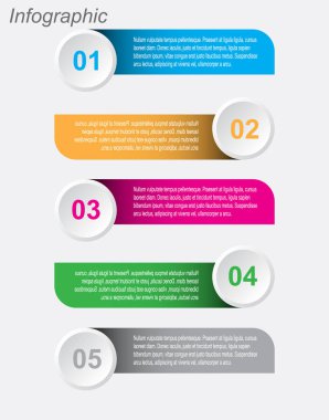 Bilgi grafiği şablon tasarımı.