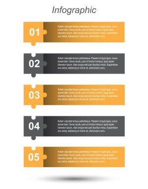 Bilgi grafiği şablon tasarımı.