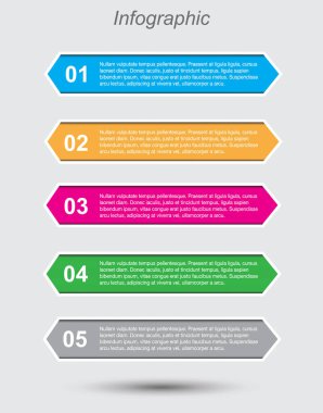 Bilgi grafiği şablon tasarımı.