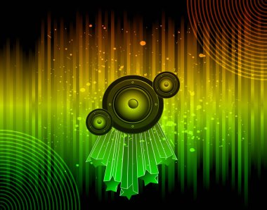 disko kulübü illüstrasyon renkli elemanları ile. poster ve müzik arka plan için ideal.