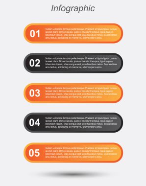 Bilgi grafiği şablon tasarımı.