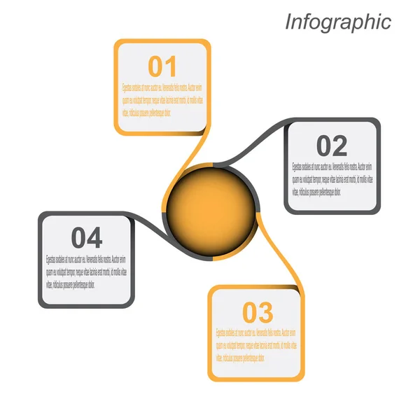 Информационно Графический Шаблон — стоковый вектор