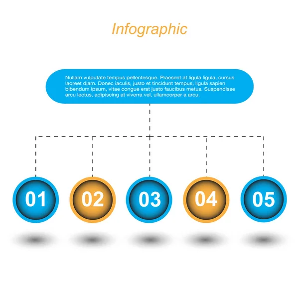 Info Grafische Design Vorlage — Stockvektor