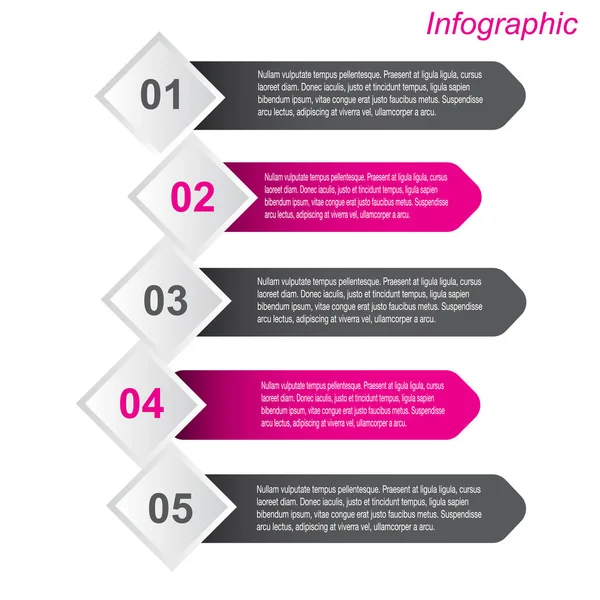 Modèle Conception Infographique — Image vectorielle