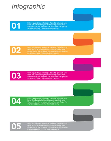 Modèle Conception Infographique — Image vectorielle