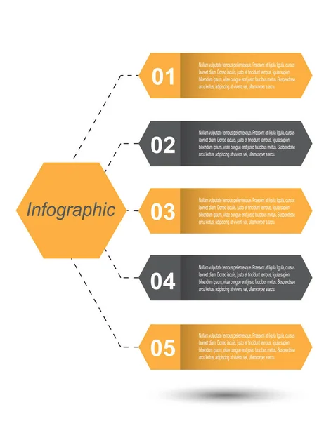 Modello Design Info Grafico — Vettoriale Stock