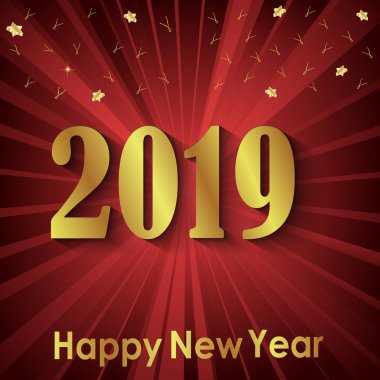 Davetiyeler, Festival afişleri, tebrik kartları için 2019 mutlu yeni yıl arka plan.