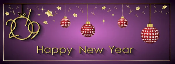 2019 Šťastný Nový Rok Sezónní Zázemí Pro Vaše Pozvání Slavnostní — Stockový vektor