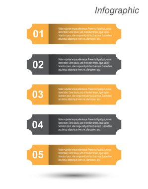 Modern Tasarım Şablonu, bilgi grafikleri ve web düzeni için pankartlar için kullanılabilir.