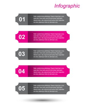 Modern Tasarım Şablonu, bilgi grafikleri ve web düzeni için pankartlar için kullanılabilir.