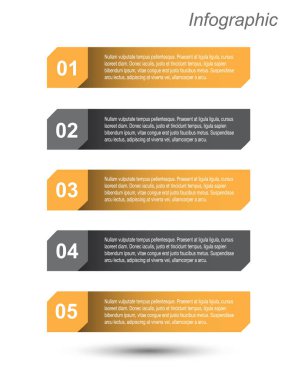 Modern Tasarım Şablonu, bilgi grafikleri ve web düzeni için pankartlar için kullanılabilir.