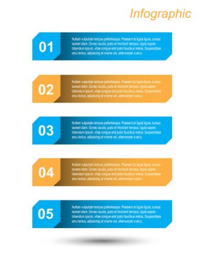 Modern Tasarım Şablonu, bilgi grafikleri ve web düzeni için pankartlar için kullanılabilir.