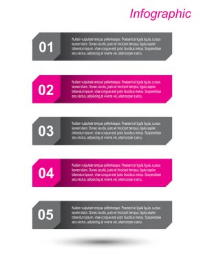 Modern Tasarım Şablonu, bilgi grafikleri ve web düzeni için pankartlar için kullanılabilir.