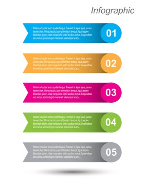 Modern Tasarım Şablonu, bilgi grafikleri ve web düzeni için pankartlar için kullanılabilir.