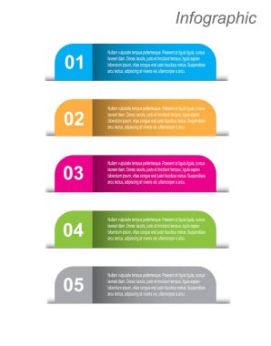 Modern Tasarım Şablonu, bilgi grafikleri ve web düzeni için pankartlar için kullanılabilir.