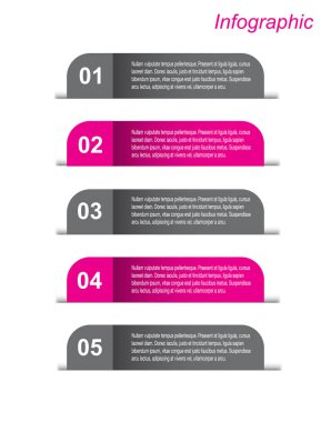 Modern Tasarım Şablonu, bilgi grafikleri ve web düzeni için pankartlar için kullanılabilir.