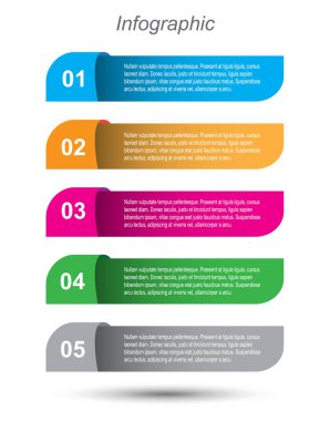 Modern Tasarım Şablonu, bilgi grafikleri ve web düzeni için pankartlar için kullanılabilir.