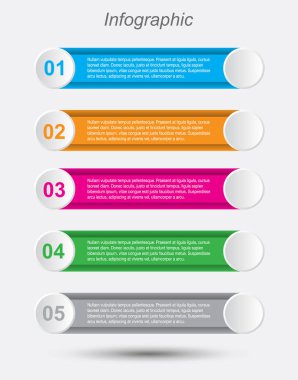 Modern Tasarım Şablonu, bilgi grafikleri ve web düzeni için pankartlar için kullanılabilir.