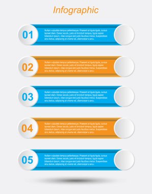 Modern Tasarım Şablonu, bilgi grafikleri ve web düzeni için pankartlar için kullanılabilir.