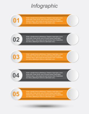 Modern Tasarım Şablonu, bilgi grafikleri ve web düzeni için pankartlar için kullanılabilir.