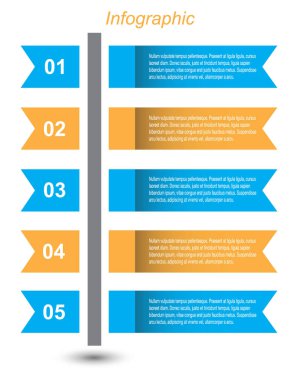 Modern Tasarım Şablonu, bilgi grafikleri ve web düzeni için pankartlar için kullanılabilir.