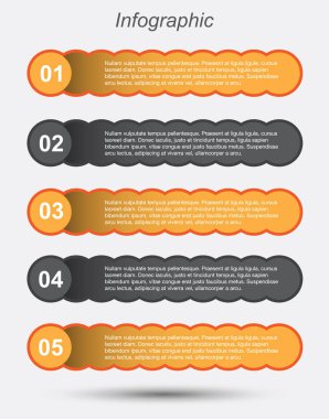 Modern Tasarım Şablonu, bilgi grafikleri ve web düzeni için pankartlar için kullanılabilir.