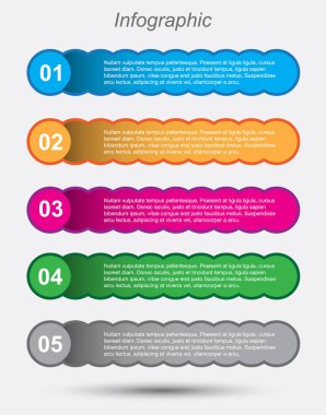 Modern Tasarım Şablonu, bilgi grafikleri ve web düzeni için pankartlar için kullanılabilir.