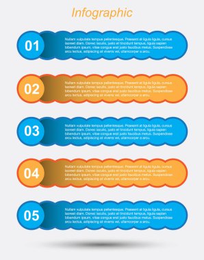 Modern Tasarım Şablonu, bilgi grafikleri ve web düzeni için pankartlar için kullanılabilir.