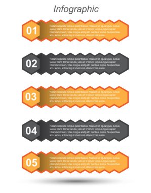 Modern Tasarım Şablonu, bilgi grafikleri ve web düzeni için pankartlar için kullanılabilir.