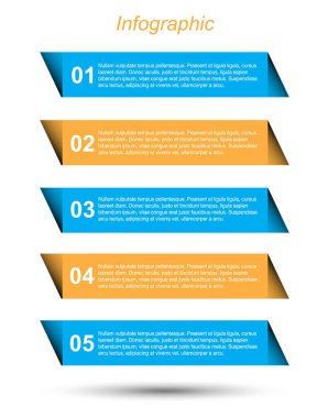 Modern Tasarım Şablonu, bilgi grafikleri ve web düzeni için pankartlar için kullanılabilir.