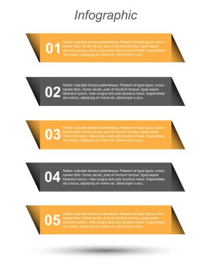 Modern Tasarım Şablonu, bilgi grafikleri ve web düzeni için pankartlar için kullanılabilir.