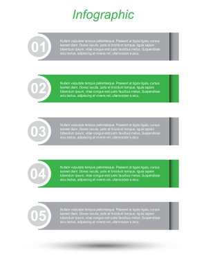 Modern Tasarım Şablonu, bilgi grafikleri ve web düzeni için pankartlar için kullanılabilir.