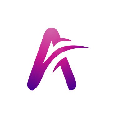 A harfi logo tasarımı.