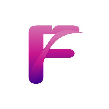 f harfi logo tasarımı.