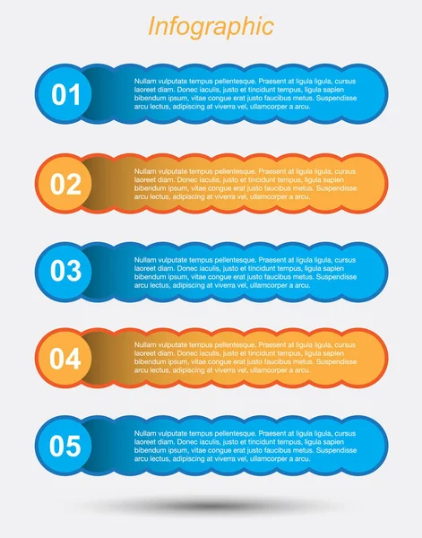 Modern Tasarım Şablonu, bilgi grafikleri ve web düzeni için pankartlar için kullanılabilir.