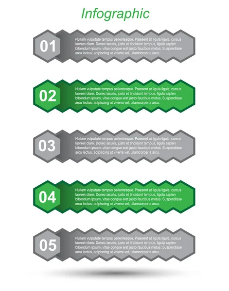 Modèle Conception Moderne Peut Être Utilisé Pour Info Graphiques Bannières — Image vectorielle