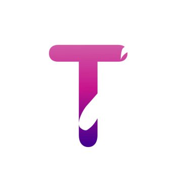 Mektup T logo tasarımı.